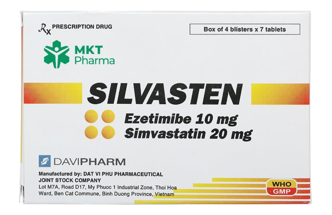 Silvasten là thuốc dùng để điều trị cholesterol cao, giảm sự hình thành các mảng xơ vữa