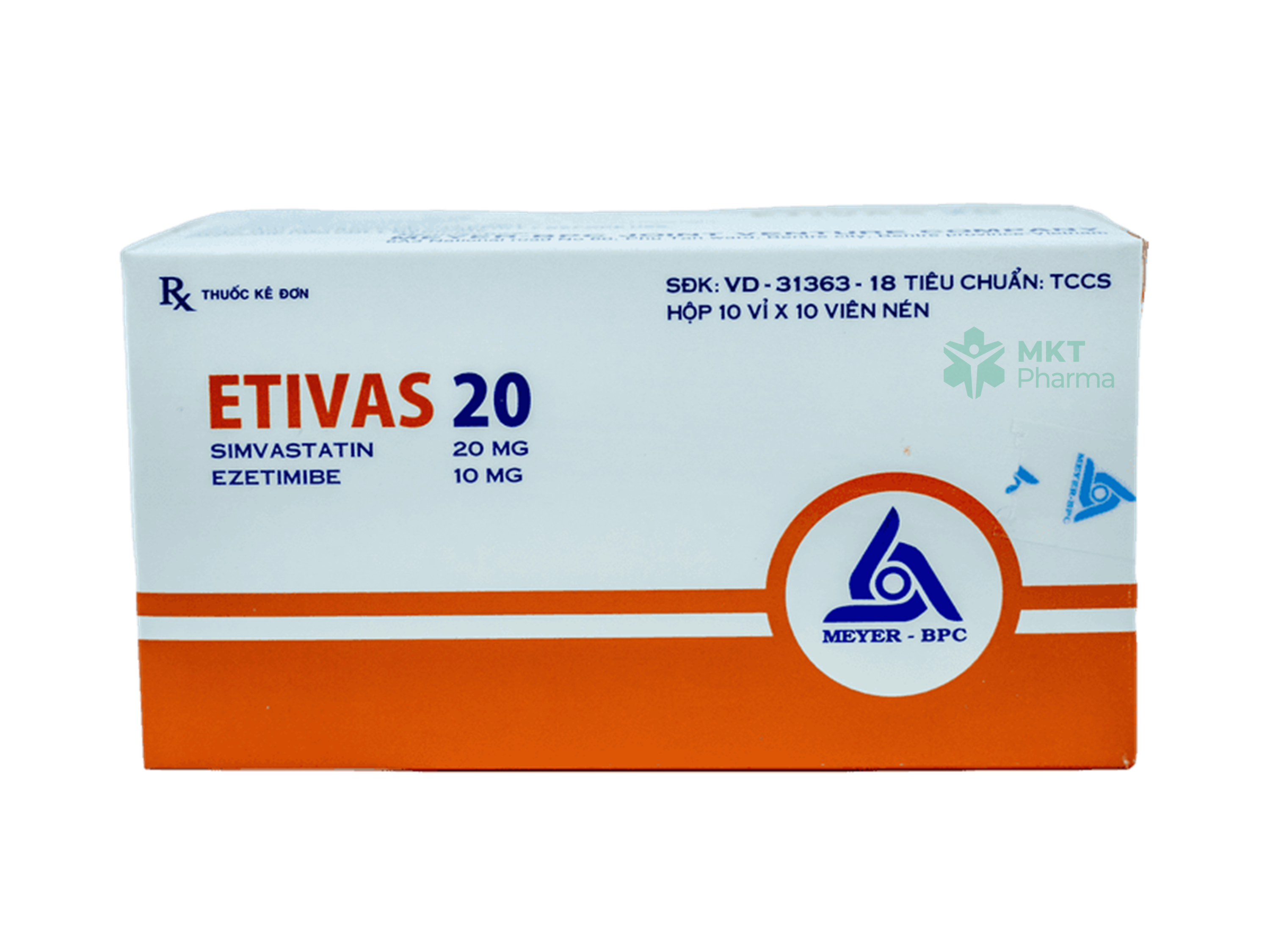 Thuốc Evitas 20 hổ trợ điều trị giảm rối loạn mỡ máu