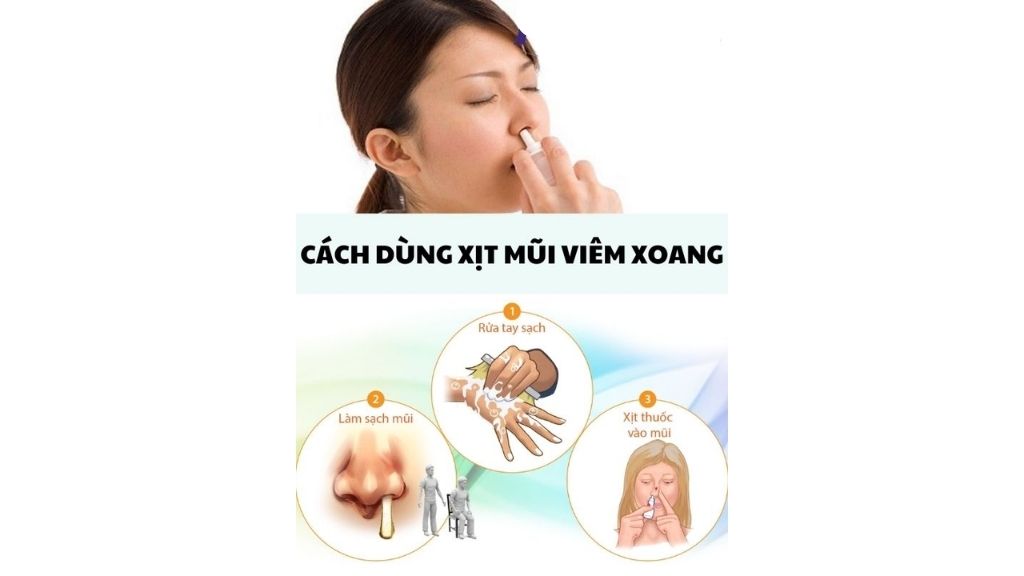 Các sử dụng các sản phẩm xịt viêm xoang đúng cách